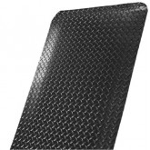 Crown Workers-Delight Deck Plate Dry Area Anti-Fatigue Mat - 2' x 75', Black